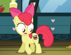 Size: 915x709 | Tagged: safe, derpibooru import, edit, edited screencap, screencap, apple bloom, earth pony, pony, bloom and gloom, apple bloom's cutie mark, autobot, cropped, cutie mark, exploitable meme, female, filly, foal, meme, solo, transformers