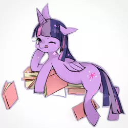 Size: 442x442 | Tagged: safe, artist:ware-gan, derpibooru import, twilight sparkle, twilight sparkle (alicorn), alicorn, pony, female, mare, pixiv, solo