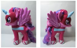 Size: 787x495 | Tagged: safe, derpibooru import, masked matter-horn, twilight sparkle, twilight sparkle (alicorn), alicorn, pony, doll, female, mare, power ponies, toy