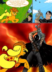 Size: 3400x4679 | Tagged: applejack, artist:razmere, berserk, comic, comic:warhorse, crossover, derpibooru import, dragon slayer, guts (berserk), safe, this will end in death, this will not end well