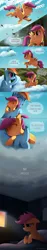 Size: 788x4231 | Tagged: artist:ruhje, bed, bittersweet, comic, crying, derpibooru import, dream, feels, harsher in hindsight, rainbow dash, sad, safe, scootaloo, scootaloo can't fly, tearjerker
