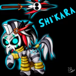 Size: 1280x1280 | Tagged: artist:paulpeopless, derpibooru import, oc, safe, shi'kara, solo, unofficial characters only, voodoo, witch doctor, zebra