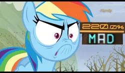 Size: 1024x600 | Tagged: 20%, 200% mad, angry, caption, derpibooru import, do i look angry, expand dong, exploitable meme, faic, image macro, meme, rainbow dash, safe, screencap, tanks for the memories