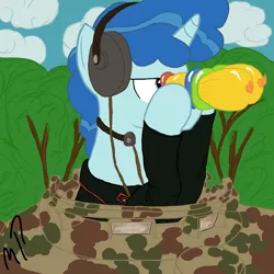 Size: 900x900 | Tagged: artist:metropony, derpibooru import, party favor, safe, tank (vehicle), the cutie map, world war ii