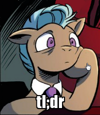 Size: 200x231 | Tagged: 8-bit (character), artist:andypriceart, caption, cursor, derpibooru import, edit, idw, image macro, meme, reaction image, safe, spoiler:comic, spoiler:comicfiendshipismagic5, text, tl;dr