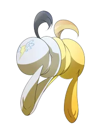 Size: 1500x1962 | Tagged: suggestive, artist:sidekick, derpibooru import, braeburn, soarin', pony, butt, butt only, featureless crotch, gay, male, old cutie mark, plot, plot pair, shipping, simple background, soarburn, stallion, transparent background, underhoof