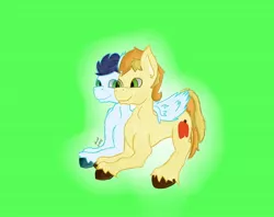 Size: 1600x1270 | Tagged: artist:attackdog1000, braeburn, derpibooru import, gay, hug, male, safe, shipping, soarburn, soarin', winghug