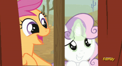 Size: 800x437 | Tagged: safe, derpibooru import, screencap, scootaloo, sweetie belle, appleoosa's most wanted, :p, animated, appleloosa, cute, jailbreak, key, magic, positive, shake, sweetie belle's magic brings a great big smile, tongue out, wanted