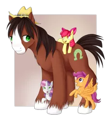 Size: 1886x2048 | Tagged: apple bloom, appleoosa's most wanted, artist:seleneat, cutie mark crusaders, derpibooru import, safe, scootaloo, sweetie belle, trouble shoes