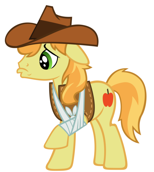 Size: 4500x5000 | Tagged: absurd resolution, appleoosa's most wanted, artist:sofunnyguy, braeburn, broken leg, derpibooru import, injured, safe, simple background, transparent background, vector