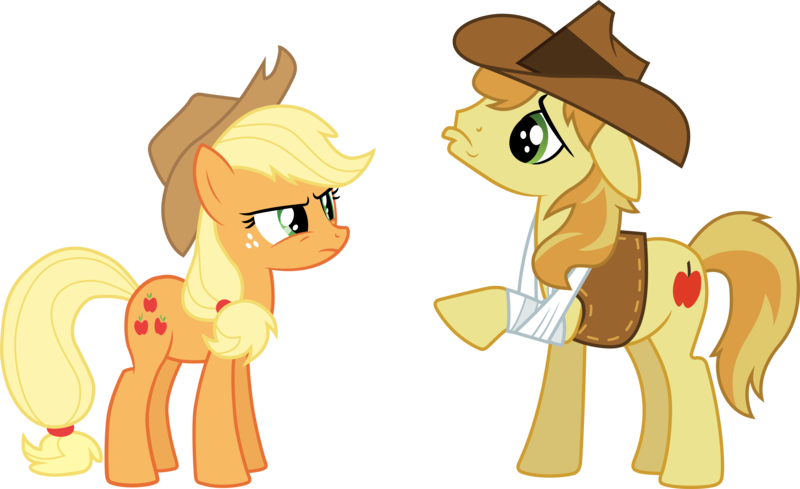 Size: 5811x3554 | Tagged: absurd resolution, applejack, appleoosa's most wanted, artist:abion47, braeburn, cute, derpibooru import, safe, simple background, transparent background, vector