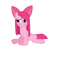 Size: 519x500 | Tagged: apple bloom's bow, artist:comfydove, bow, cute, cuteamena, dead source, derpibooru import, hair bow, pinkamena diane pie, pinkie pie, safe, simple background, solo, transparent background, vector