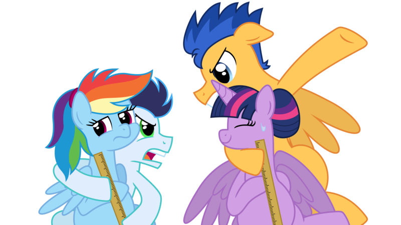 Size: 3840x2160 | Tagged: safe, artist:flashlighthouse, derpibooru import, flash sentry, rainbow dash, soarin', twilight sparkle, twilight sparkle (alicorn), alicorn, pony, alternate hairstyle, angry, eye contact, eyes closed, female, flashlight, frown, glare, hug, looking at each other, male, mare, measuring, momma dash, nervous, open mouth, preglight sparkle, pregnant, shipping, simple background, smiling, soarindash, straight, sweat, sweatdrop, transparent background, unamused