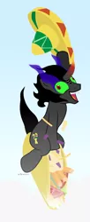 Size: 480x1180 | Tagged: safe, artist:dm29, derpibooru import, king sombra, pony, unicorn, derp, dr. strangelove, exploitable meme, food, i didn't listen, image macro, king sombrero, maracas, meme, musical instrument, sombra eyes, sombrero, taco, taco tuesday