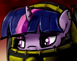 Size: 500x400 | Tagged: armor, artist:dryayberg, crossover, derpibooru import, librarian, power armor, safe, solo, twilight sparkle, warhammer 40k, warhammer (game)