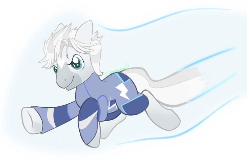 Size: 3295x2152 | Tagged: safe, artist:skittledeedoo, derpibooru import, ponified, pony, marvel, quicksilver (marvel comics), solo