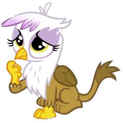 Size: 3000x3000 | Tagged: safe, artist:cheezedoodle96, derpibooru import, gilda, gryphon, the lost treasure of griffonstone, chickub, cute, gildadorable, li'l gilda, simple background, sitting, smiling, solo, svg, .svg available, transparent background, vector, younger