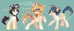 Size: 1000x420 | Tagged: safe, artist:masssssan, derpibooru import, ponified, pegasus, pony, unicorn, kai, riku, show by rock!!, shu zo