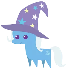 Size: 1192x1168 | Tagged: safe, artist:liracrown, derpibooru import, trixie, pony, unicorn, clothes, hat, pointy ponies, simple background, smiling, solo, transparent background, trixie's hat
