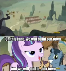 Size: 500x538 | Tagged: caption, derpibooru import, firefly (series), image macro, meme, our town, safe, screencap, starlight glimmer, text