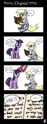 Size: 800x2104 | Tagged: safe, artist:digiral, derpibooru import, derpy hooves, twilight sparkle, twilight sparkle (alicorn), alicorn, pony, book, comic, female, mare