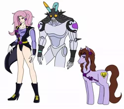 Size: 1024x900 | Tagged: safe, artist:urusee584, derpibooru import, fluttershy, ponified, bat pony, human, pony, vampire, equestria girls, bat ponified, bunny ears, clothes, costume, cream, cream (jjba), crossover, dangerous mission outfit, flutterbat, goggles, hoodie, humanized, jojo's bizarre adventure, race swap, stand, stardust crusaders, vanilla ice, vanilla ice (jjba)