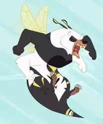 Size: 511x618 | Tagged: angry, bear, bugbear, cropped, derpibooru import, flying, monster, open mouth, safe, screencap, slice of life (episode), solo