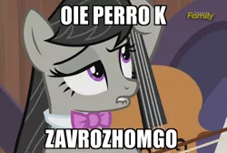 Size: 1500x1010 | Tagged: bowtie, cello, derpibooru import, lip bite, meme, musical instrument, octavia melody, oye que rico, random, safe, screencap, slice of life (episode), spanish