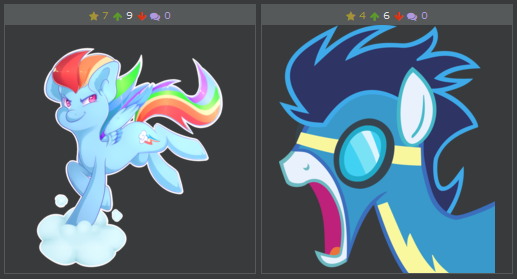 Size: 517x279 | Tagged: cloud, derpibooru, derpibooru import, exploitable meme, juxtaposition, juxtaposition win, meme, meta, open mouth, rainbow dash, safe, soarin', vector