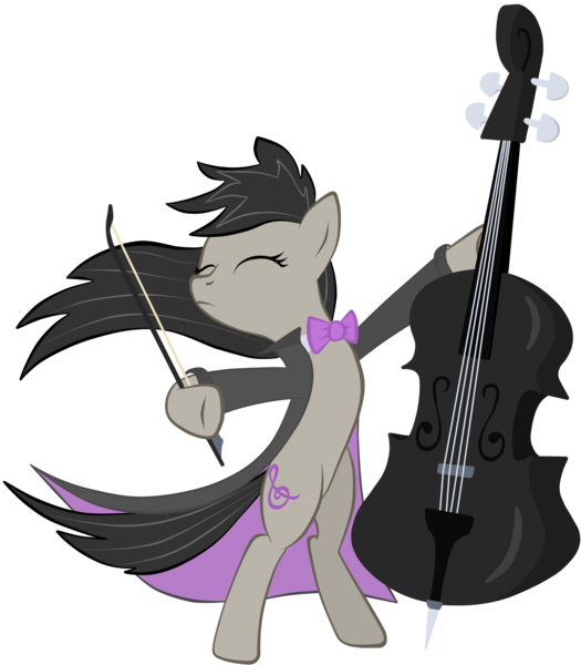 Size: 2092x2390 | Tagged: safe, artist:virenth, derpibooru import, octavia melody, pony, slice of life (episode), awesome, badass, bipedal, bowtie, cello, clothes, eyes closed, longcoat, musical instrument, simple background, solo, transparent background, vector