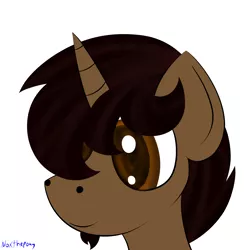 Size: 2500x2500 | Tagged: artist:asknoxthepony, bust, derpibooru import, oc, oc:marrón, portrait, request, safe, solo, unofficial characters only