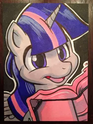 Size: 1024x1365 | Tagged: safe, artist:joshuadraws, derpibooru import, twilight sparkle, twilight sparkle (alicorn), alicorn, pony, book, female, mare, solo, traditional art