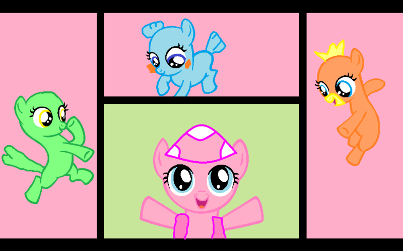 Size: 1024x640 | Tagged: safe, derpibooru import, ponified, mudkip, pony, torchic, treecko, nintendo, pokémon, super mario bros., toadette