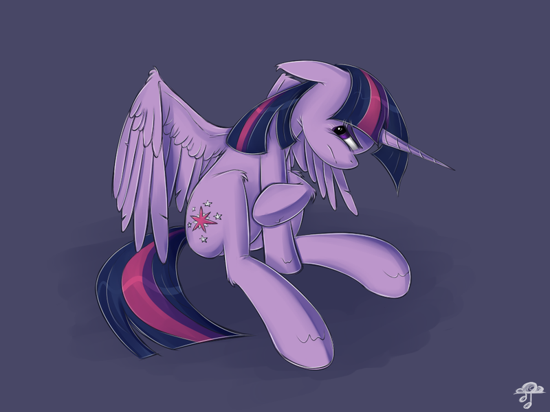 Size: 1024x768 | Tagged: safe, artist:replacer808, derpibooru import, twilight sparkle, twilight sparkle (alicorn), alicorn, pony, female, grumpy, mare, solo