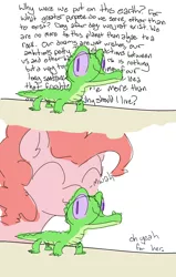 Size: 1224x1920 | Tagged: dead source, safe, artist:nobody, derpibooru import, gummy, pinkie pie, alligator, earth pony, pony, slice of life (episode), comic, cute, diapinkes, existential crisis, eyes closed, gummy the deep thinker, kissing, smiling