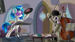 Size: 1920x1080 | Tagged: artist:dcencia, derpibooru import, octavia melody, safe, scene interpretation, slice of life (episode), vinyl scratch