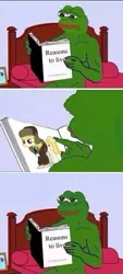 Size: 500x1109 | Tagged: borrowed vector, dank memes, derpibooru import, exploitable meme, feels good man, frog, march gustysnows, meme, pepe the frog, princess spike (episode), rare pepe, safe, why are you reading this?