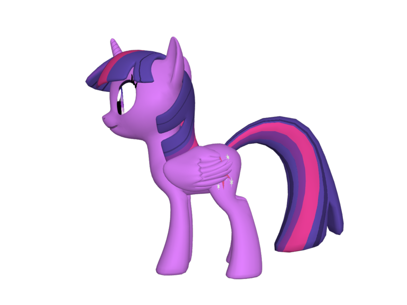 Size: 1200x900 | Tagged: safe, derpibooru import, twilight sparkle, twilight sparkle (alicorn), alicorn, pony, pony creator, 3d, female, mare, ponylumen, side, solo