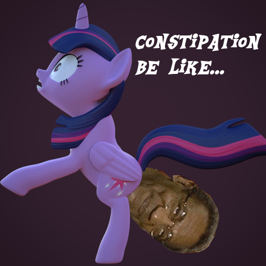 Size: 540x540 | Tagged: questionable, artist:creatorofpony, derpibooru import, twilight sparkle, twilight sparkle (alicorn), alicorn, pony, 3d, bill cosby, blender, female, mare, poop, pooping, wat