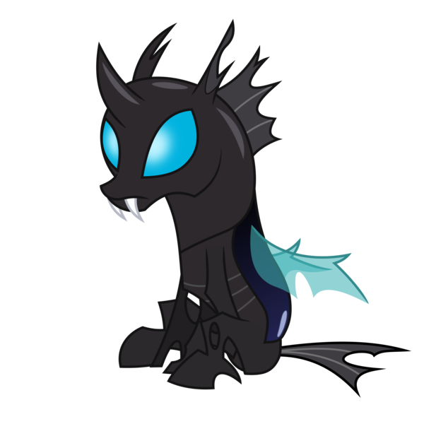 Size: 4200x4200 | Tagged: absurd resolution, artist:ponyhd, changeling, derpibooru import, kevin (changeling), safe, simple background, sitting, slice of life (episode), solo, transparent background, vector