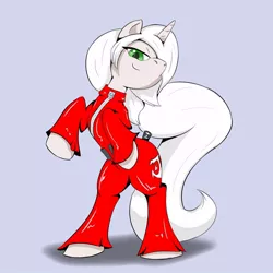 Size: 1000x1000 | Tagged: safe, artist:[redacted], derpibooru import, ponified, pony, ash crimson, clothes, crossover, king of fighters, solo