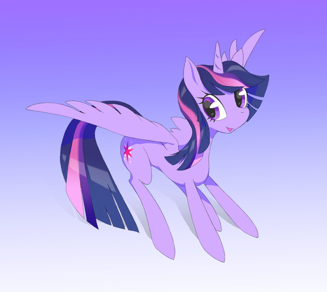 Size: 1200x1072 | Tagged: safe, artist:shimizu, derpibooru import, twilight sparkle, twilight sparkle (alicorn), alicorn, pony, female, mare, pixiv, solo