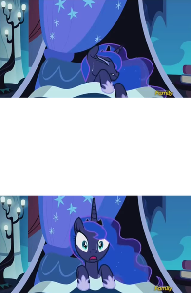 Size: 1266x1936 | Tagged: derpibooru import, do princesses dream of magic sheep, exploitable, exploitable meme, luna's nightmare, meme, princess luna, safe, screencap, template