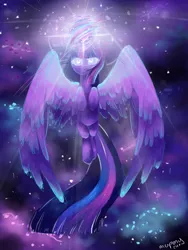 Size: 1024x1365 | Tagged: safe, artist:mapony240, derpibooru import, twilight sparkle, twilight sparkle (alicorn), alicorn, pony, female, magic, mare, solo