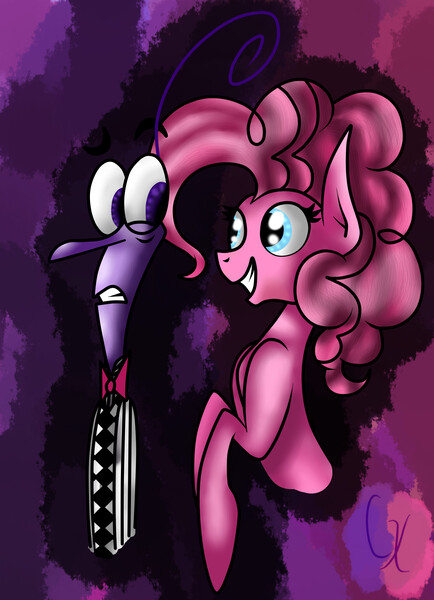 Size: 2065x2857 | Tagged: artist:surprisehouse3338, crossover, derpibooru import, emotion, fear (inside out), high res, inside out, pinkie pie, pixar, safe