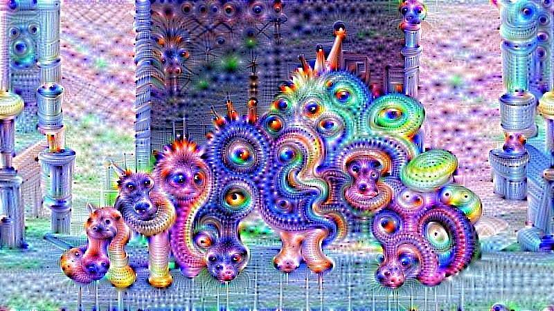 Size: 800x450 | Tagged: acid, acid trip, alicorn tetrarchy, crystal empire, deepdream, derpibooru import, edit, edited screencap, grimdark, inceptionism, nightmare fuel, princess cadance, princess celestia, princess luna, psychedelic, screencap, twilight's kingdom, twilight sparkle, twilight sparkle (alicorn), vile