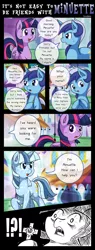 Size: 1500x3965 | Tagged: safe, artist:vavacung, derpibooru import, minuette, twilight sparkle, twilight sparkle (alicorn), alicorn, pony, unicorn, amending fences, comic, cross, crucifix, minty fresh, romana