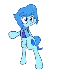 Size: 1280x1477 | Tagged: safe, artist:turtlefarminguy, derpibooru import, ponified, pony, bipedal, lapis lazuli (steven universe), simple background, solo, steven universe, transparent background