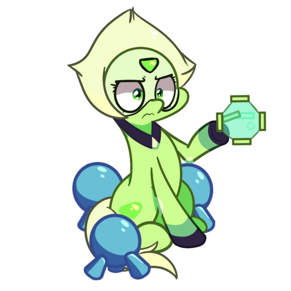 Size: 1200x1200 | Tagged: safe, artist:turtlefarminguy, derpibooru import, ponified, pony, peridot (steven universe), simple background, solo, steven universe, transparent background