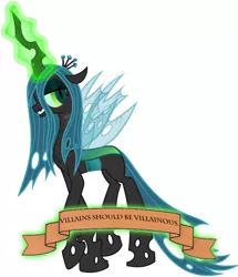 Size: 1600x1864 | Tagged: antagonist, derpibooru import, draco in leather pants, edit, meme, meta, mouthpiece, old banner, queen chrysalis, rant in the description, safe, solo, text, text edit, tl;dr